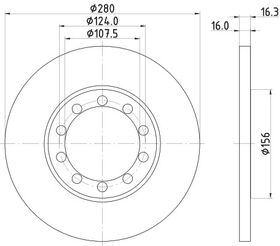 FREN DİSKİ ARKA FORD TRANSIT V347 06- VALEO 6C162A315AB