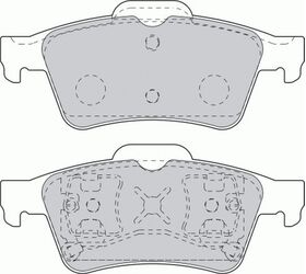 FREN BALATASI ARKA 02- OPEL VECTRA C BSG 1605117