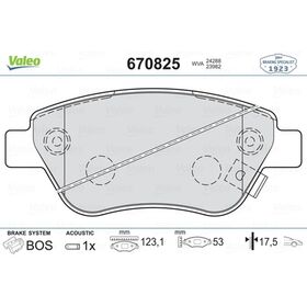 FREN BALATASI ÖN OPEL CORSA D 07- VALEO 1605153