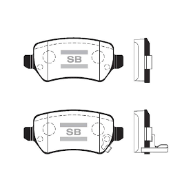 FREN BALATASI ARKA OPEL ASTRA H 04- SANGSIN 1605995