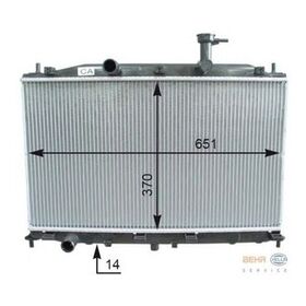 SU RADYATÖRÜ 06- HYUNDAI ACCENT ERA G4EE-G4ED MANDO 253101E001