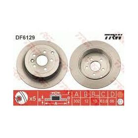 FREN DİSKİ ARKA TAKIM 06-14 FREELANDER 2  TRW LR001018