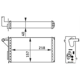 KALORİFER RADYATÖRÜ 97-00 FIAT UNO KALE 40787031