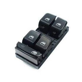 CAM DÜĞMESİ SOL DÖRTLÜ KROMSUZ 08-12 AUDI A4 BSG 8K0959851D