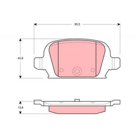 FREN BALATASI ARKA 02- OPEL CORSA C BSG 1605120