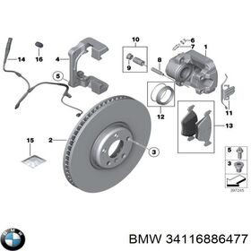 FREN DİSKİ ARKA 07-18 BMW X5 E70 FEBI 34216886477