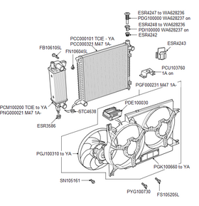TURBO RADYATÖRÜ 98-06 FREELANDER 1 KALE PCM100200