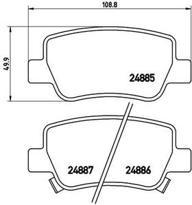 FREN BALATASI ARKA 09- TOYOTA AVENSIS SANGSIN 446605040