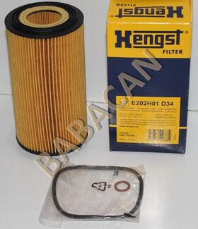 YAĞ FİLTRESİ BMW E34 HENGST E202H01D34