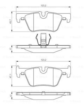 FREN BALATASI ARKA 10-18 BMW F20 BOSCH 34216873093