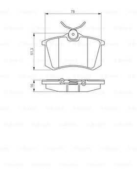 FREN BALATASI ARKA DİSK 03- RENAULT MEGANE BOSCH 7701207695