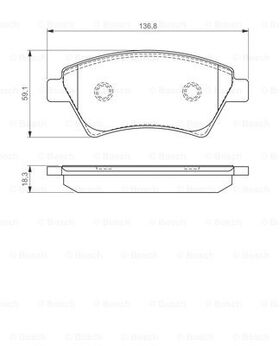 FREN BALATASI ÖN 03-09 RENAULT MEGANE BOSCH 7701207672