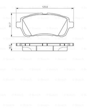 FREN BALATASI ÖN 08- FORD FIESTA BOSCH ME8V5J2K021AB