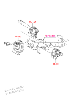 AIRBAG ÇEMBERİ (ZEMBEREK) 06-11 HYUNDAI ACCENT ERA MAHER 93490-1E320