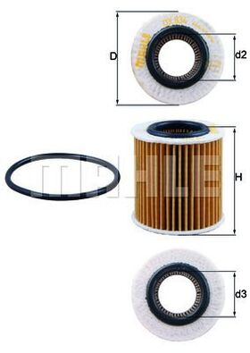 YAĞ FİLTRESİ 12- FORD RANGER MAHLE BB3Q6744BA