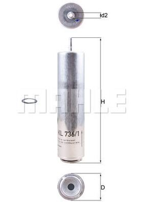 YAKIT FİLTRESİ 10-18 BMW F20 MAHLE 13328572522