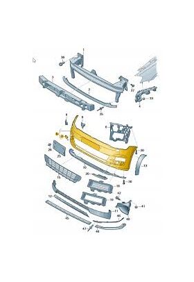 TAMPON ÖN 13/- VW GOLF7,5 BTAP 5G0807217FN