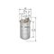 YAKIT FİLTRESİ 97- VW GOLF4 BOSCH 1J0127401A